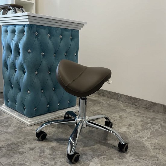 Стулья для маникюра: Стул седло BALANSE для маникюра (VLK 501, хром) за 380 руб. Фото 7