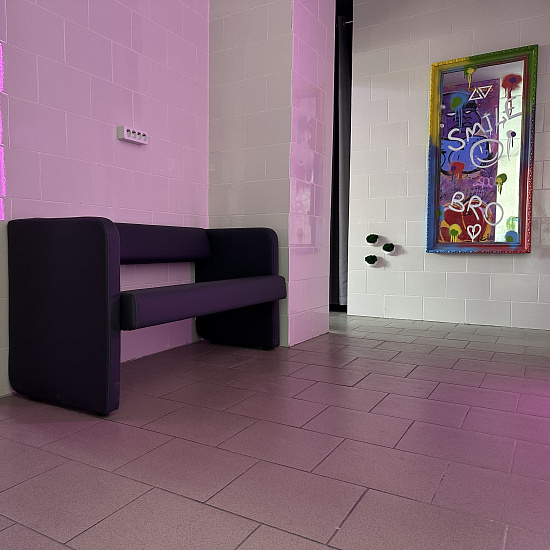 Диваны в салон красоты: Диван для зоны ожидания Эко (ECO PE 420) за 540 руб. Фото 4