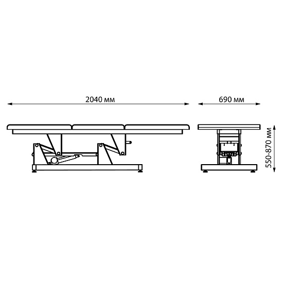 Массажные столы: NOVA Стол массажный (ECO PE 420, электропривод, 1 мотор) за 1700 руб. Фото 10