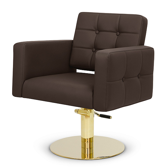 Парикмахерские кресла: PORTO PRO (VLK 501, на диске плоском, золото) за