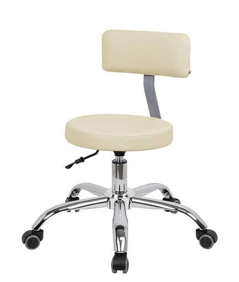 Стулья мастера педикюра: Топ со спинкой для педикюра на супернизком подъемнике (VLK 261, хром) за