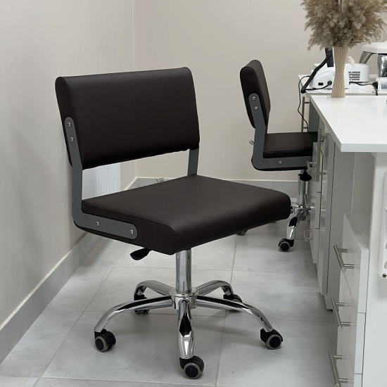 Стулья для маникюра: Венто для маникюра (MADRAS 06, хром) за 405 руб. Фото 4