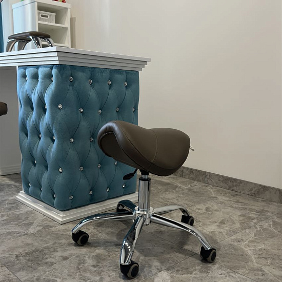 Стулья для маникюра: Стул седло BALANSE для маникюра (MADRAS 06, хром) за 380 руб. Фото 7