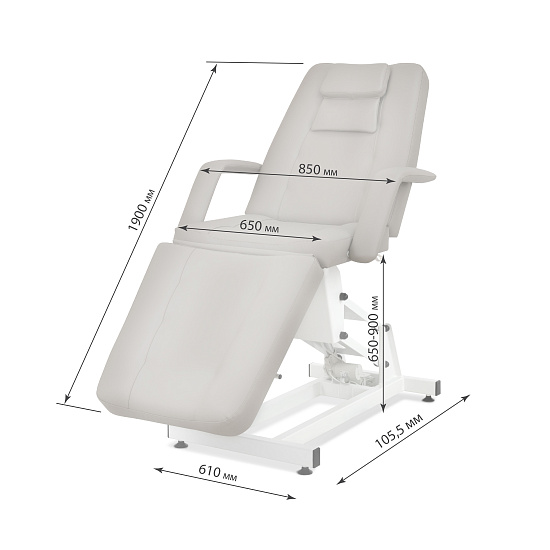 Кресла и кушетки косметологические: Кресло Эстетика 2 Электро косметологическое (MADRAS 06, на электроприводе, 2 мотора) за 3080 руб. Фото 8