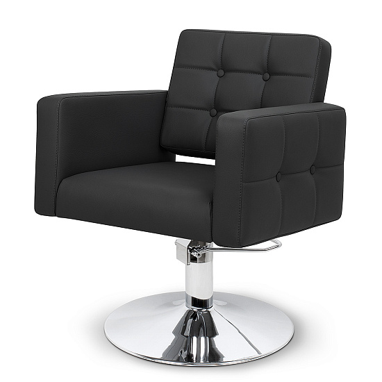 парикмахерское кресло PORTO PRO на диске, кресло парикмахера с каретной стяжкой, PORTO PRO салон красоты Минск.