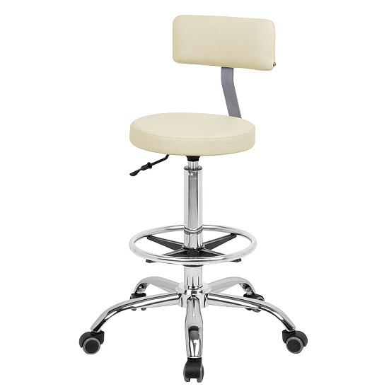 Стулья для парикмахера: Топ со спинкой для парикмахера с кругом под ноги (VLK 261) за