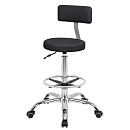 Топ со спинкой для парикмахера с кругом под ноги (VLK 600)