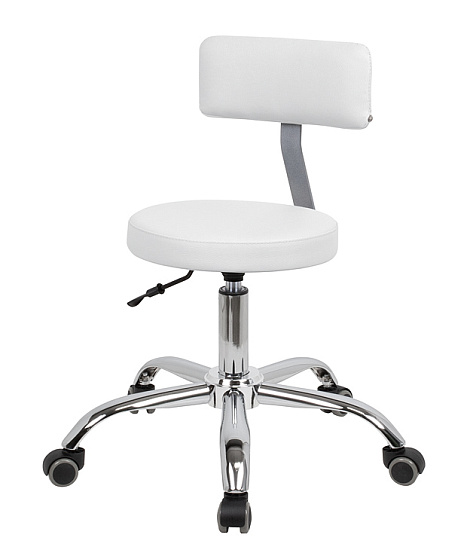 Стулья мастера педикюра: Топ со спинкой для педикюра на низком подъемнике (VLK 100, хром) за