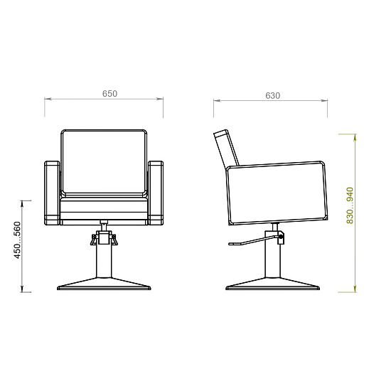 Парикмахерские кресла: PRIMO PRO (ECO PE 420, на квадрате) за 680 руб. Фото 5