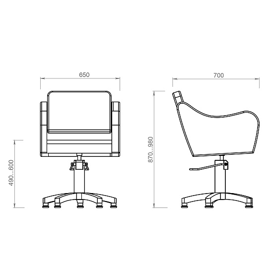 Парикмахерские кресла: RIVO (на пятилучии) за 710 руб. Фото 8