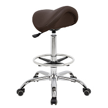 Стул седло BALANCE для парикмахера с кругом под ноги (VLK 501)