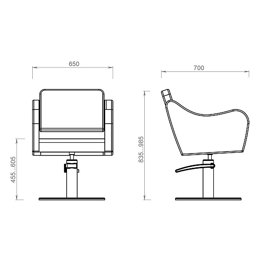 Парикмахерские кресла: RIVO (ECO PE 402, на диске плоском, золото) за 1080 руб. Фото 5