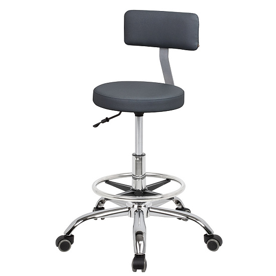 Стулья для маникюра: Топ со спинкой для маникюра с кругом под ноги (VLK 700, хром) за 330 руб. Фото 2
