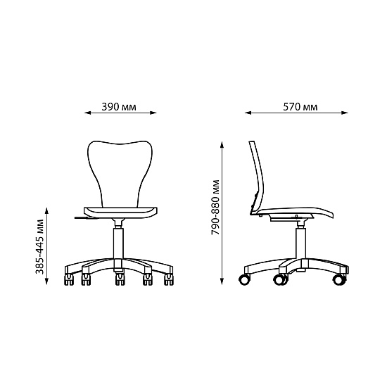 Стулья мастера педикюра: Перфекто для педикюра на низком подъемнике (VLK 501, хром) за 315 руб. Фото 5