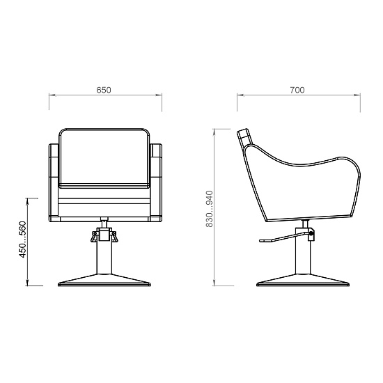 Парикмахерские кресла: RIVO (на квадрате) за 780 руб. Фото 8