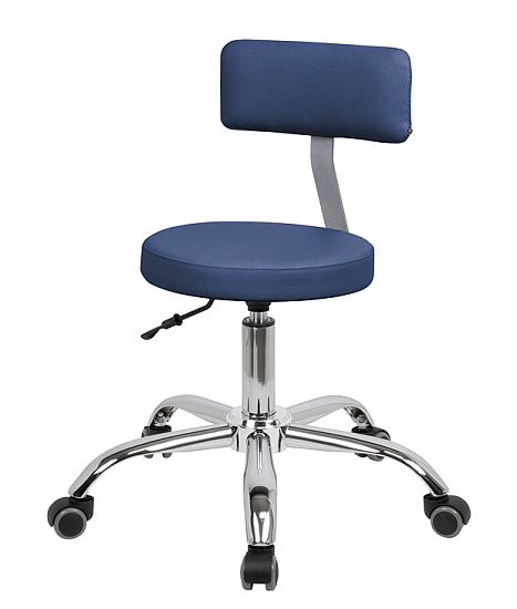 Стулья мастера педикюра: Топ со спинкой для педикюра на низком подъемнике (Eco PE 402, хром) за