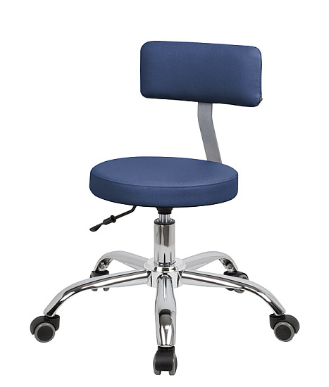 Стулья мастера педикюра: Топ со спинкой для педикюра на супернизком подъемнике (Eco PE 402, хром) за