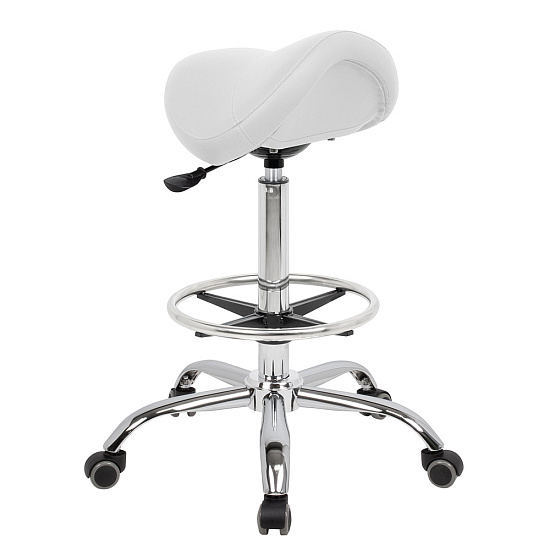Стулья для парикмахера: Стул седло BALANCE для парикмахера (VLK 100, с кругом под ноги) за
