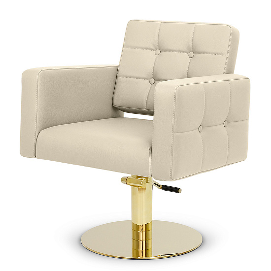 Парикмахерские кресла: PORTO PRO (VLK 261, на диске плоском, золото) за