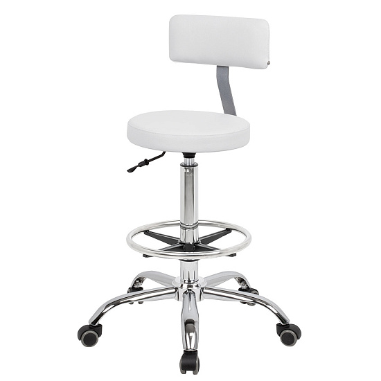 Стулья для парикмахера: Топ со спинкой для парикмахера с кругом под ноги (VLK 100) за