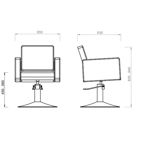 Парикмахерские кресла: PRIMO PRO (VLK 700, на диске) за 680 руб. Фото 5