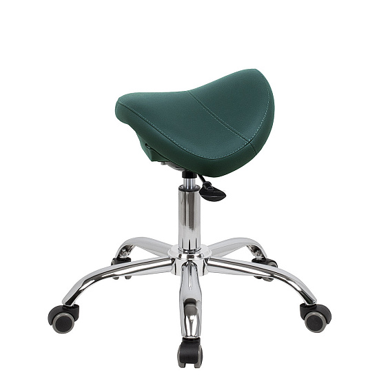 Стулья мастера педикюра: Стул седло BALANCE для педикюра низкий (MADRAS 06, хром) за 380 руб. Фото 2