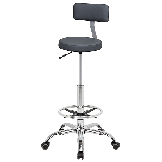 Стулья для парикмахера: Топ со спинкой для парикмахера с кругом под ноги (VLK 700) за 360 руб. Фото 2