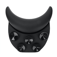 Воротник силиконовый на присосках BC-021 для парикмахерской мойки (черный)